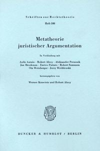 Produktbild: Metatheorie juristischer Argumentation.