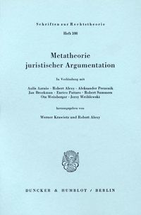 Produktbild: Metatheorie juristischer Argumentation.