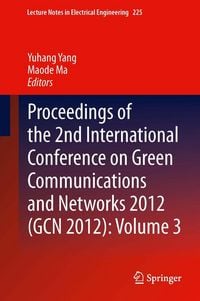 Produktbild: Proceedings of the 2nd International Conference on Green Communications and Networks 2012 (GCN 2012): Volume 3