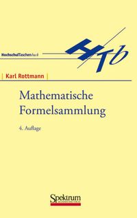 Bild vom Artikel Mathematische Formelsammlung vom Autor Karl Rottmann