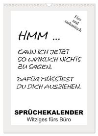 Produktbild: Spr&uuml;chekalender. Witziges f&uuml;rs B&uuml;ro (Wandkalender 2026 DIN A3 hoch), CALVENDO Monatskalender