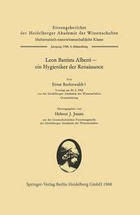 Produktbild: Leon Battista Alberti - ein Hygieniker der Renaissance