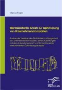Produktbild: Wertorientierter Ansatz zur Optimierung von Unternehmensimmobilien