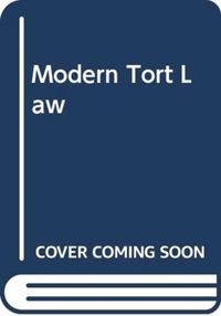 Produktbild: Sadler, M: Modern Tort Law