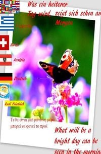 Produktbild: Was ein heiterer Tag wird, das zeigt sich schon am Morgen deutsch griechisch