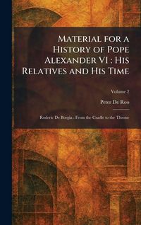 Produktbild: Material for a History of Pope Alexander VI