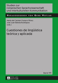 Produktbild: Cuestiones de ling&uuml;&iacute;stica te&oacute;rica y aplicada