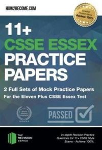 Produktbild: 11+ CSSE Essex Practice Papers: 2 Full Sets of Mock Practice Papers for the Eleven Plus CSSE Essex Test