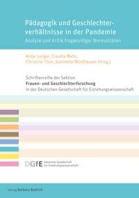 Produktbild: P&auml;dagogik und Geschlechterverh&auml;ltnisse in der Pandemie