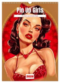 Produktbild: Retro PinUp Girls (Wandkalender 2026 DIN A3 hoch), CALVENDO Monatskalender