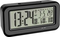 Produktbild: TFA Dostmann 60.2554.01 Funk Wecker Schwarz Alarmzeiten 2 Gro&szlig;es Display