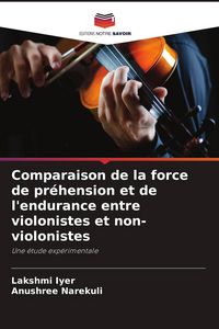 Produktbild: Comparaison de la force de pr&eacute;hension et de l'endurance entre violonistes et non-violonistes