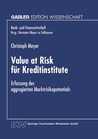 Produktbild: Value at Risk f&uuml;r Kreditinstitute