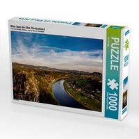 Produktbild: CALVENDO Puzzle Blick &uuml;ber die Elbe, Deutschland | 1000 Teile Lege-Gr&ouml;&szlig;e 64x48cm Foto-Puzzle f&uuml;r gl&uuml;ckliche Stunden