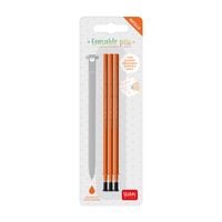 Produktbild: Legami 3x Ersatzmine f&uuml;r l&ouml;schbaren Gelstift - Orange