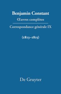 Produktbild: Correspondance g&eacute;n&eacute;rale 1813&ndash;1815
