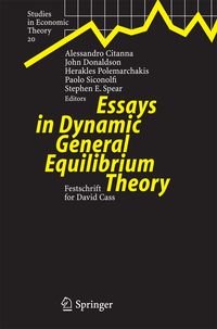 Produktbild: Essays in Dynamic General Equilibrium Theory