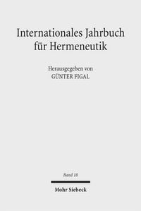 Produktbild: Internationales Jahrbuch f&uuml;r Hermeneutik