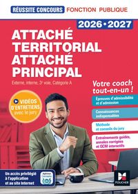 Produktbild: R&eacute;ussite Concours - Attach&eacute; territorial, Attach&eacute; principal Cat. A - 2026-2027 - Pr&eacute;paration compl&egrave;te