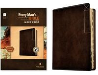 Produktbild: NLT Every Man's Bible, Large Print, Filament Enabled, Deluxe Explorer Edition (Leatherlike, Rustic Brown, Indexed, Red Letter)