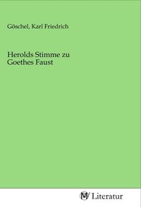 Produktbild: Herolds Stimme zu Goethes Faust
