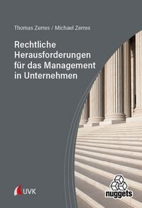 Produktbild: Rechtliche Herausforderungen f&uuml;r das Management in Unternehmen
