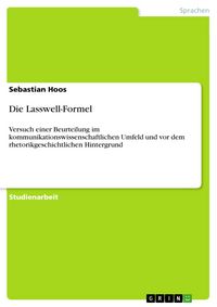 Produktbild: Die Lasswell-Formel
