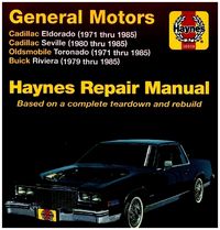 Produktbild: Gm: Cadillac Eldorado 1971-85, Seville 1980-85, Oldsmobile Toronado 1971-85 & Buick Riviera 1979-85