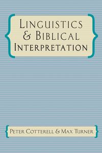 Produktbild: Linguistics & Biblical Interpretation