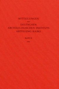 Produktbild: Mitteilungen des Deutschen Arch&auml;ologischen Instituts. Abteilung Kairo