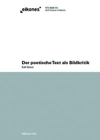Produktbild: Der poetische Text als Bildkritik