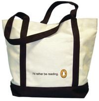 Produktbild: Tote: I'd Rather Be Reading (White)