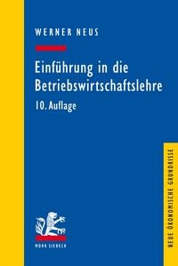 Produktbild: Einf&uuml;hrung in die Betriebswirtschaftslehre aus institutionen&ouml;konomischer Sicht