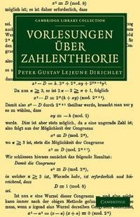 Produktbild: Vorlesungen Uber Zahlentheorie