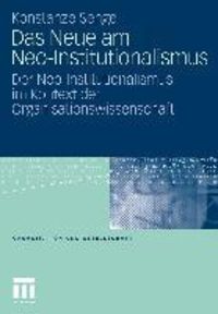 Produktbild: Das Neue am Neo-Institutionalismus