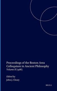 Produktbild: Proceedings of the Boston Area Colloquium in Ancient Philosophy