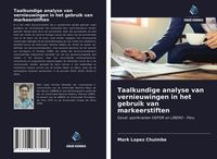 Produktbild: Taalkundige analyse van vernieuwingen in het gebruik van markeerstiften