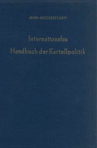 Produktbild: Internationales Handbuch der Kartellpolitik.