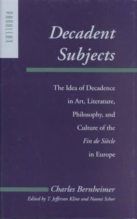 Produktbild: Bernheimer, C: Decadent Subjects