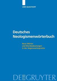 Produktbild: Deutsches Neologismenw&ouml;rterbuch
