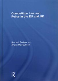 Produktbild: MacCulloch, A: Competition Law and Policy in the EU and UK