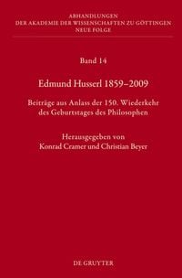 Produktbild: Edmund Husserl 1859&ndash;2009