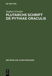 Produktbild: Plutarchs Schrift De Pythiae oraculis