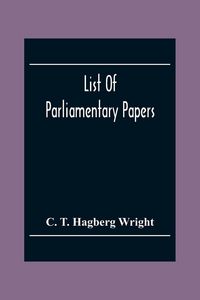 Produktbild: List Of Parliamentary Papers