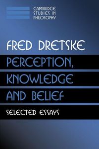 Produktbild: Perception, Knowledge and Belief