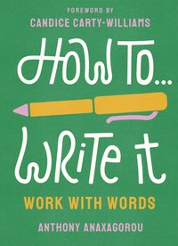 Produktbild: Anaxagorou, A: How To Write It