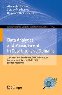 Produktbild: Data Analytics and Management in Data Intensive Domains