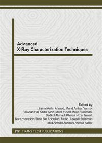 Produktbild: Advanced X-Ray Characterization Techniques