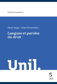 Produktbild: Langues et paroles du droit