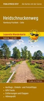 Produktbild: Publicpress Leporello Wanderkarte Heidschnuckenweg 1:35.000
